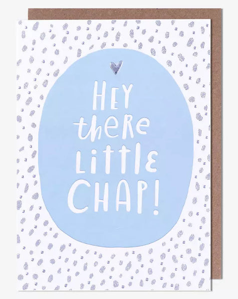 New Baby Boy Card - Hey There Little Chap from Pigment Productions, English Cards in France