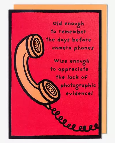 Humour Card - Phone Lack Of Photographic Evidence from Pigment Productions, English Cards in France