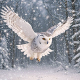 Christmas Cards - 16 Luxury Cards - Icy Owls