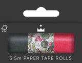 Christmas Paper Tape - 3 Reels of Paper Tape Christmas Sprig From Heart and Soul Studio Limited