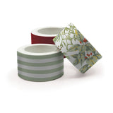 Christmas Paper Tape - 3 Reels of Paper Tape Laura Ashley Red Festive Botanicals