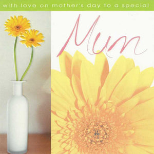 Mother's Day Card - Yellow Gerberas