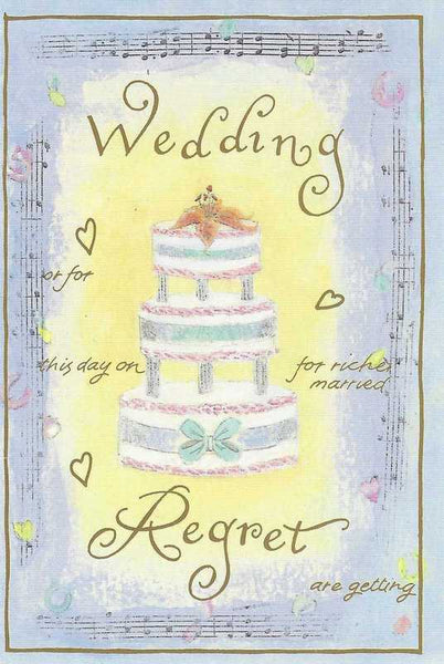 Wedding Regret Card - Wedding Cake