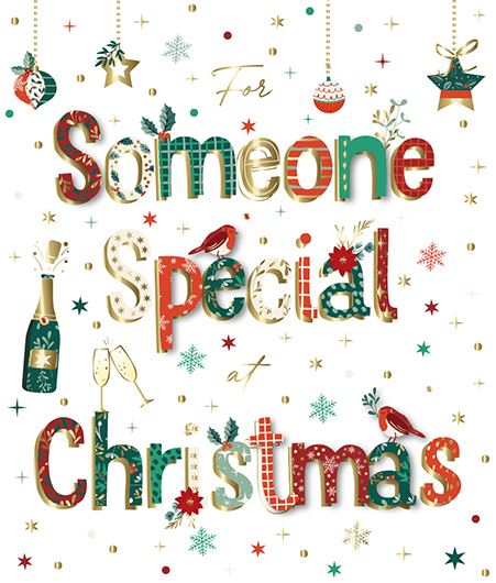 Talking Pictures Christmas Card - Someone Special - Christmas Cheers, English Christmas Cards in France