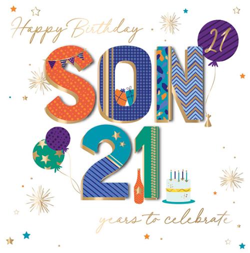 Son 21st Birthday - Son 21st Birthday 8x8