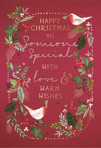 Christmas Card - Someone Special - Festive Foliage