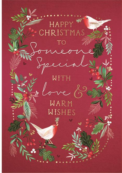 Christmas Card - Someone Special - Festive Foliage