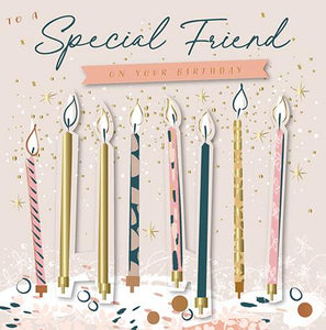 Talking Pictures Birthday Card - Special Friend - Birthday Candles