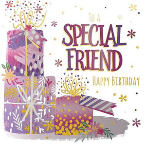 Talking Pictures Birthday Card - Special Friend - Stacked Gifts