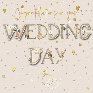Wedding Card - Wedding Day Florals from Talking Pictures, English Cards in France