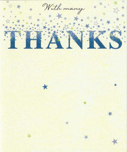 Thank You Card - Flitter Text