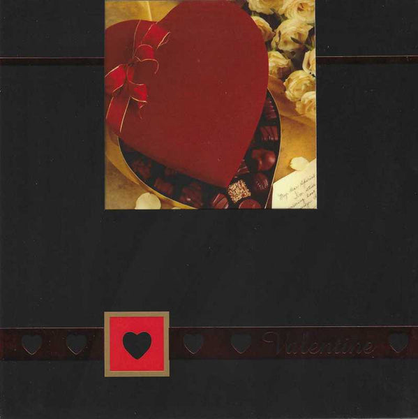 Valentine Card - Heart Shaped Box Of Chocolates