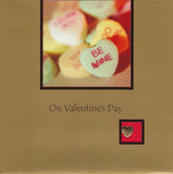 Valentine Card - On Valentine's Day Love Hearts, Valentine's Day Cards in France, Cartes de voeux Saint Valentin, English cards in France