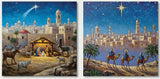 Tarjetas de Navidad - 10 Tarjetas - Escenas Religiosas Navideñas