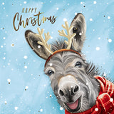 Tarjetas de Navidad - 10 Tarjetas - Burros Felices de Navidad