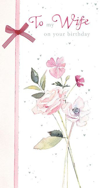 Wife Birthday - Country Bouquet from Ling Design, English Cards in France