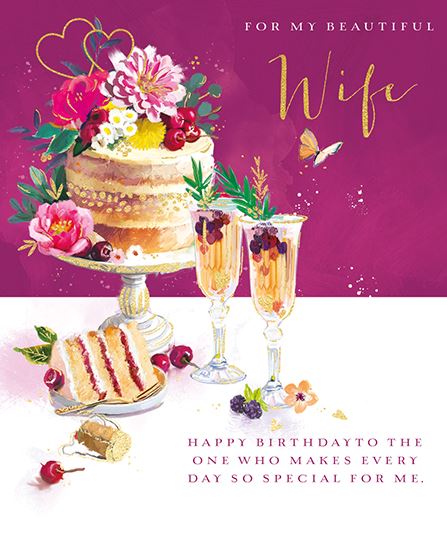 Wife Birthday - Special Day from Ling Design, English Cards in France