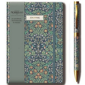 William Morris Design Journal A5 et stylo