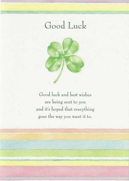 Good Luck Card - Good Luck 4 Leaf Clover