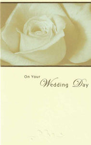 Wedding Card - White Rose