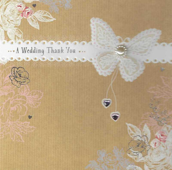 Wedding Thank You Card - Butterfly