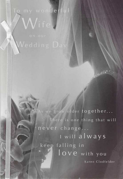 Wedding Card - Wife - Veiled Bride