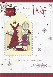 Christmas Card - Wife - Christmas Dress