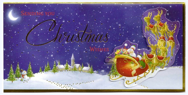 Christmas Card - Gift Wallet - Santa's Journey