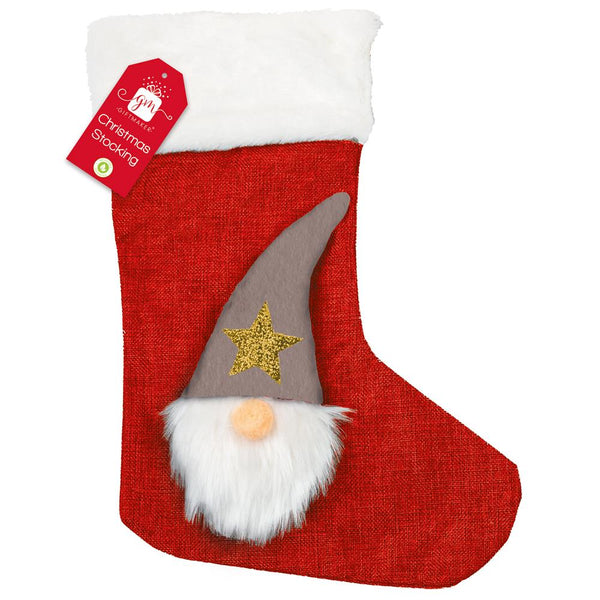 Christmas Gift Stocking - 3D Gonk Character Red