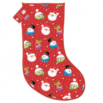 Christmas Gift Stocking - Large Woven Novelty Characters