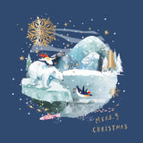 Cartes de Noël - 8 cartes de Noël dans un portefeuille - Noël arctique