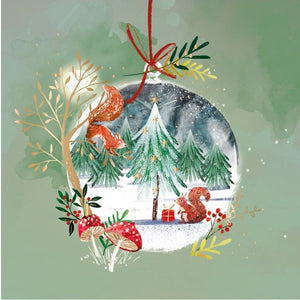 Cartes de Noël - 8 Cartes de Noël en Pack Portefeuille - Forêt Magique