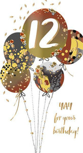 Age 12 - 12th Birthday - 12th Birthday Balloon