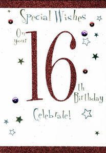 Age 16 - 16th Birthday - 16 Celebrate