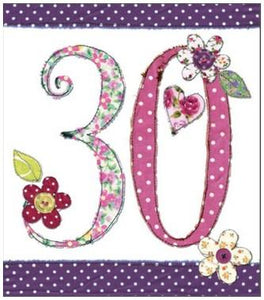 Age 30 - 30th Birthday - Fabric 30