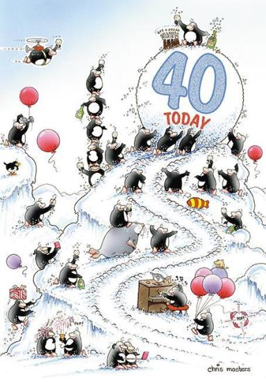 Age 40 - 40th Birthday - Birthday Snowball
