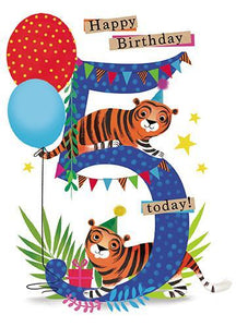 Age 5 - 5th Birthday - Tiger