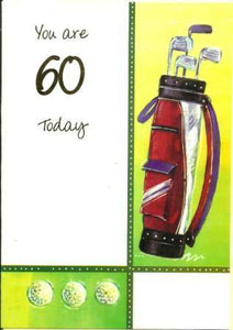 Age 60 - 60th Birthday - Golf Clubs