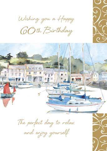 Age 60 - 60th Birthday - Boats At Padstow
