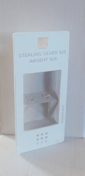 Jewellery - 925 Silver Love Heart Stud Earrings