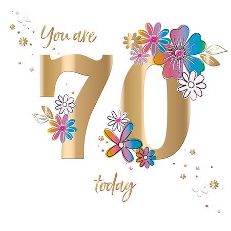 Age 70 - 70th Birthday - Birthday Confetti Days