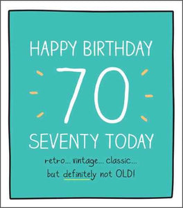 Age 70 - 70th Birthday - Retro... Vintage... Classic...