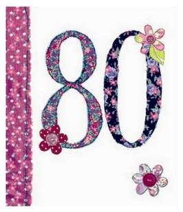 Age 80 - 80th Birthday - Fabrics 80