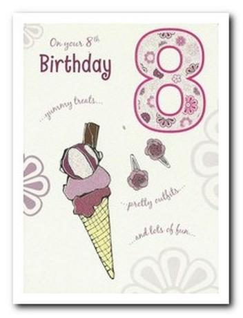 Age 8 - 8th Birthday - Ice-cream Cone