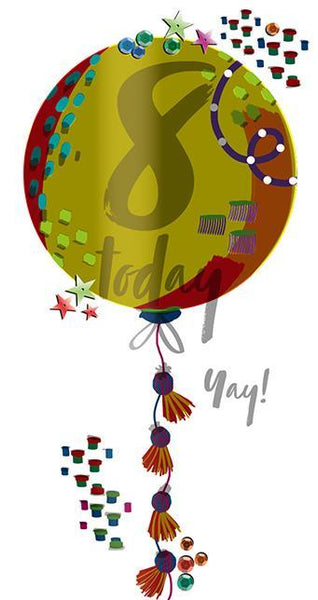 Age 8 - 8th Birthday - 8th Birthday Balloon
