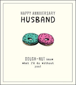 Anniversary Card - Husband Anniversary - Doughnuts