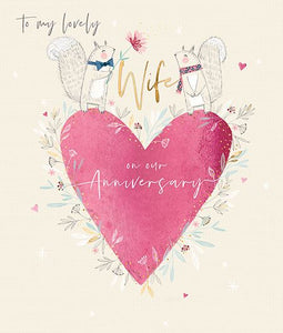 Anniversary Card - Wife Anniversary - Squirrel Love