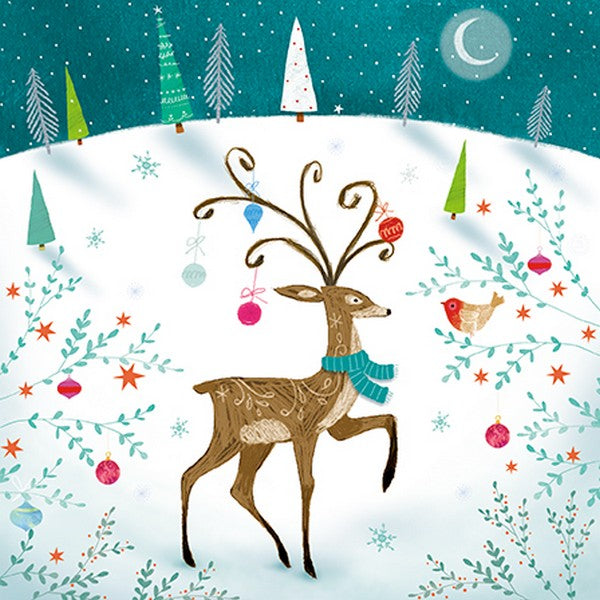 Charity Christmas Cards - Pack of 6 - Dashing Stag