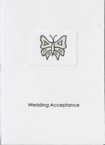 Wedding Acceptance Card - Butterfly