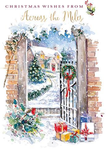 Christmas Card - Across The Miles - A Warm Welcome, English Christmas ...